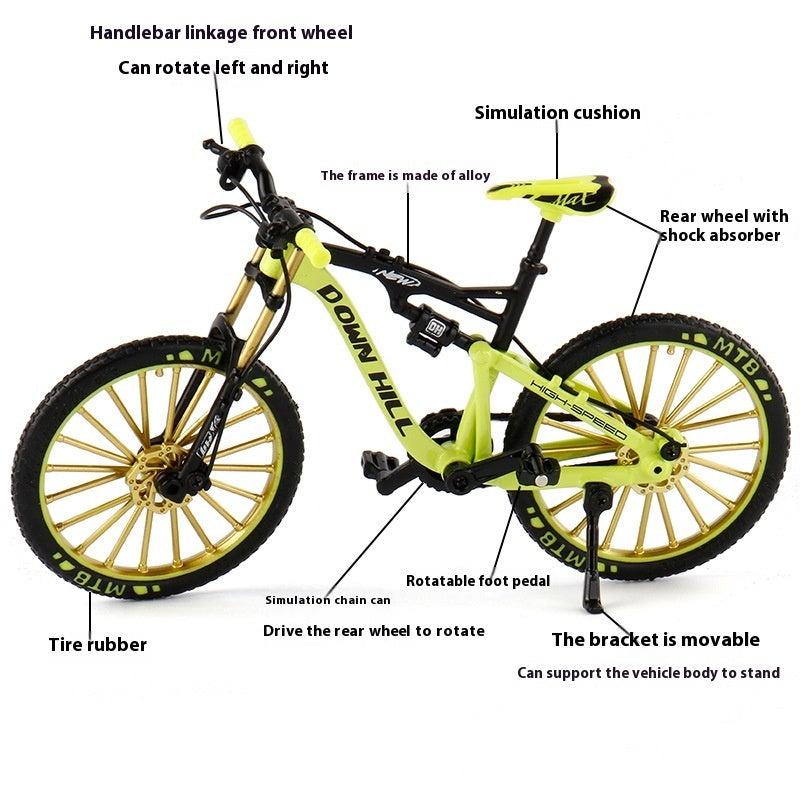 1 To 10 Alloy Speed Reducing Mountain Bike Model Toy